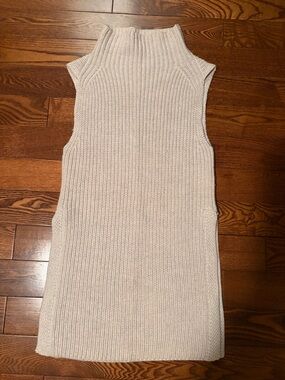 Wilfred Cream Ribbed Turtleneck Sweater